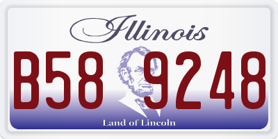 IL license plate B589248