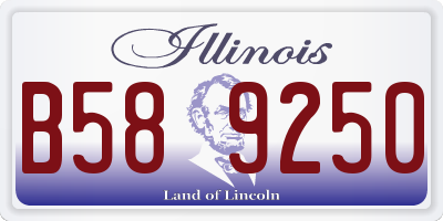 IL license plate B589250