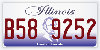 IL license plate B589252