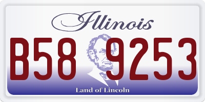 IL license plate B589253