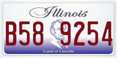 IL license plate B589254