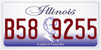 IL license plate B589255