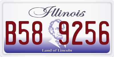 IL license plate B589256