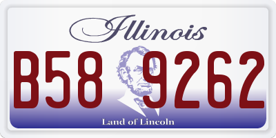 IL license plate B589262