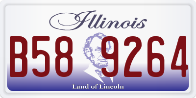 IL license plate B589264