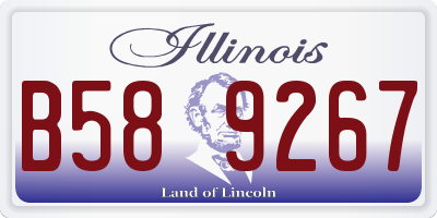 IL license plate B589267