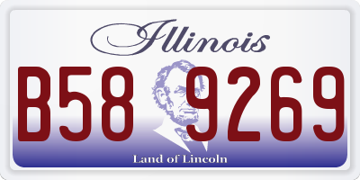 IL license plate B589269