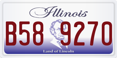 IL license plate B589270