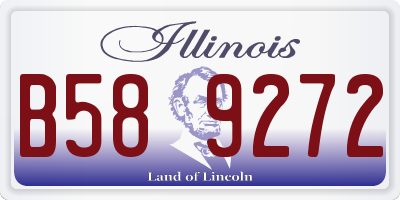 IL license plate B589272