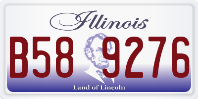 IL license plate B589276