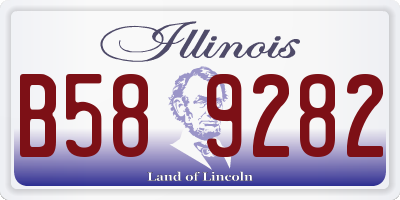 IL license plate B589282