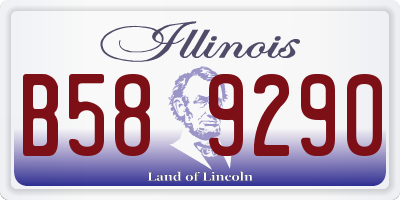 IL license plate B589290