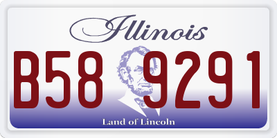 IL license plate B589291
