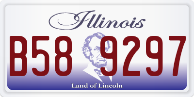 IL license plate B589297