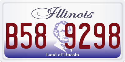 IL license plate B589298