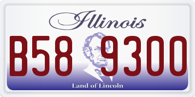 IL license plate B589300