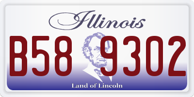 IL license plate B589302