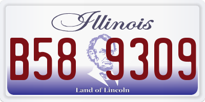 IL license plate B589309