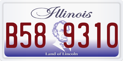 IL license plate B589310