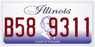 IL license plate B589311