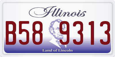 IL license plate B589313