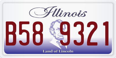 IL license plate B589321