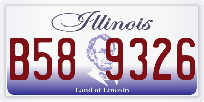 IL license plate B589326