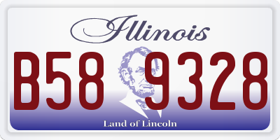 IL license plate B589328