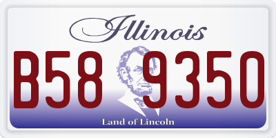 IL license plate B589350