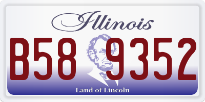 IL license plate B589352