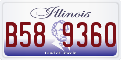 IL license plate B589360