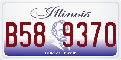 IL license plate B589370