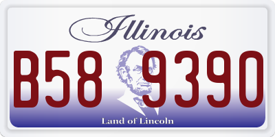 IL license plate B589390