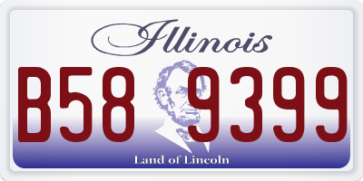 IL license plate B589399
