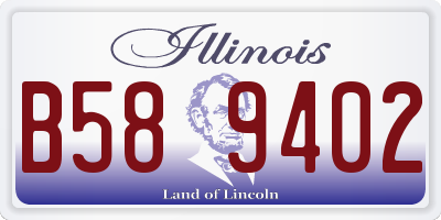 IL license plate B589402