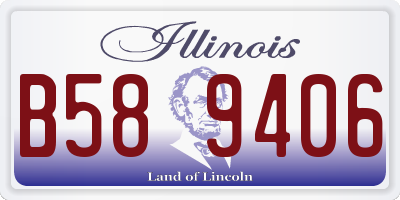 IL license plate B589406