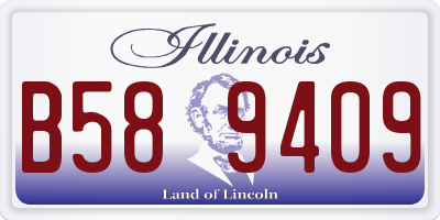 IL license plate B589409