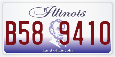 IL license plate B589410