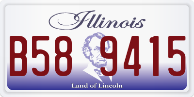 IL license plate B589415
