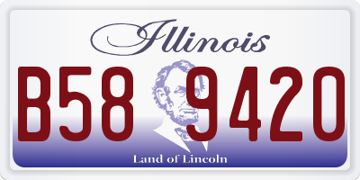 IL license plate B589420