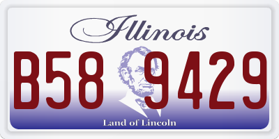 IL license plate B589429