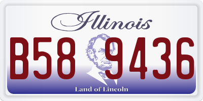 IL license plate B589436