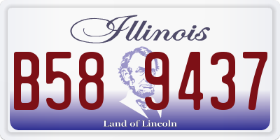 IL license plate B589437