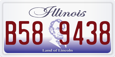 IL license plate B589438