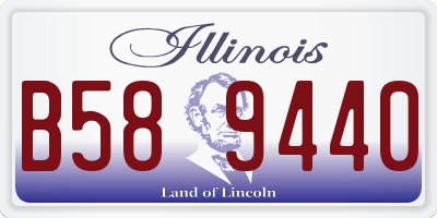 IL license plate B589440