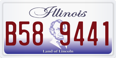 IL license plate B589441