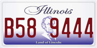 IL license plate B589444