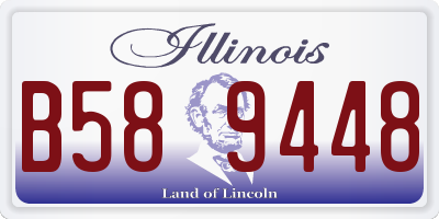 IL license plate B589448