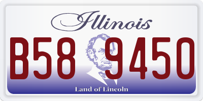 IL license plate B589450
