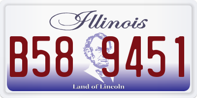 IL license plate B589451